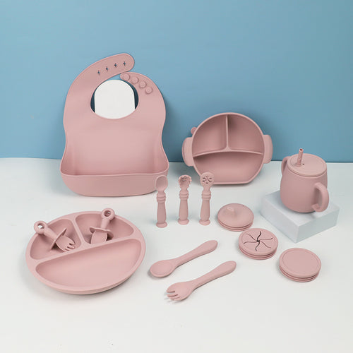 All-in-One Baby Feeding Set with Bowl, Spoon & Bib
