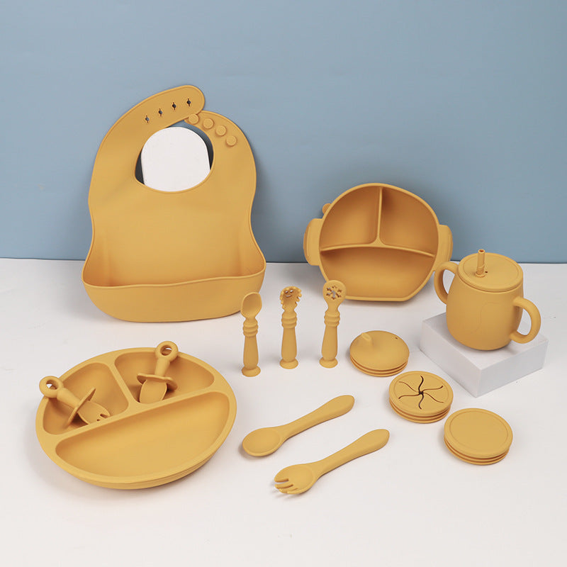All-in-One Baby Feeding Set with Bowl, Spoon & Bib