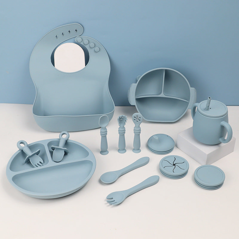 All-in-One Baby Feeding Set with Bowl, Spoon & Bib